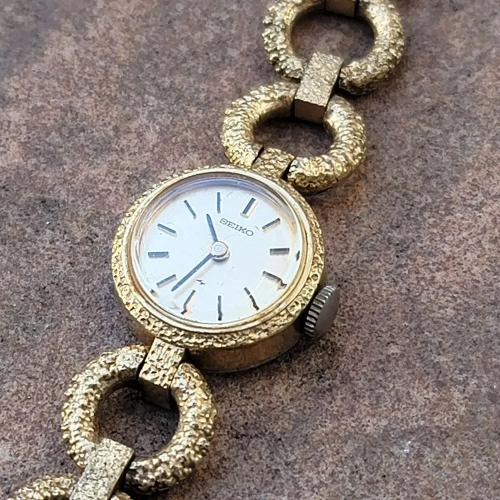 Vtg Seiko Gold Tone Automatic Wind-up Watch - Picture 2 of 11